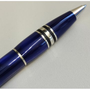RARA MONTBLANC Starwalker PENNA SFERA Cool Blue VINTAGE BALLPOINT PEN collezione