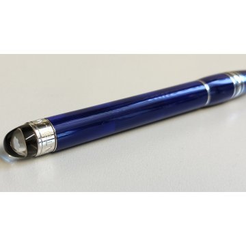 RARA MONTBLANC Starwalker PENNA SFERA Cool Blue VINTAGE BALLPOINT PEN collezione