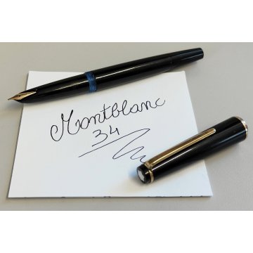 RARA Montblanc 34 PENNA STILOGRAFICA anni 60 OLD FOUNTAIN PEN piston filler