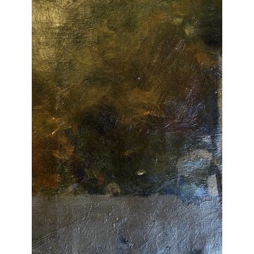 ANTICO DIPINTO OLIO Giovanni Beltrami PAESAGGIO LACUSTRE FIGURA Scapigliatura