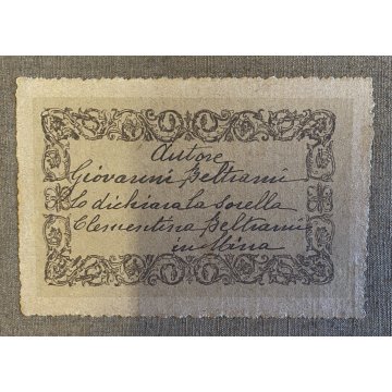 ANTICO DIPINTO OLIO Giovanni Beltrami PAESAGGIO LACUSTRE MONTANO Scapigliatura