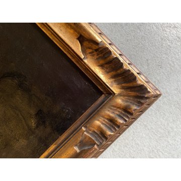 ANTICO DIPINTO OLIO Giovanni Beltrami RITRATTO FIGURA FEMMINILE SCAPIGLIATURA