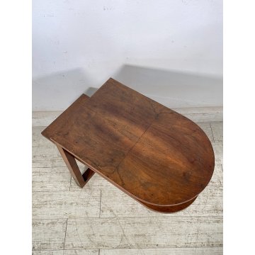 ANTICO TAVOLINO ART DECO LEGNO NOCE VINTAGE COFFE epoca 900 TAVOLO FUMO SALOTTO