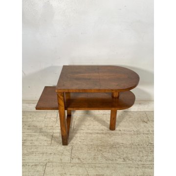 ANTICO TAVOLINO ART DECO LEGNO NOCE VINTAGE COFFE epoca 900 TAVOLO FUMO SALOTTO