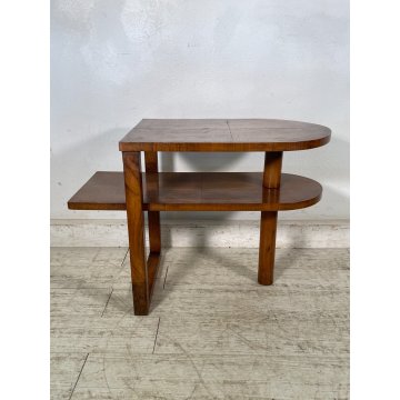 ANTICO TAVOLINO ART DECO LEGNO NOCE VINTAGE COFFE epoca 900 TAVOLO FUMO SALOTTO
