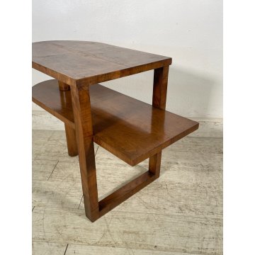 ANTICO TAVOLINO ART DECO LEGNO NOCE VINTAGE COFFE epoca 900 TAVOLO FUMO SALOTTO