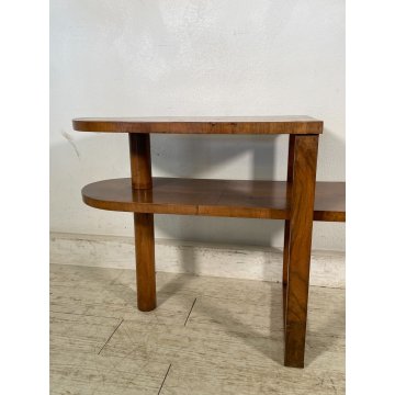 ANTICO TAVOLINO ART DECO LEGNO NOCE VINTAGE COFFE epoca 900 TAVOLO FUMO SALOTTO