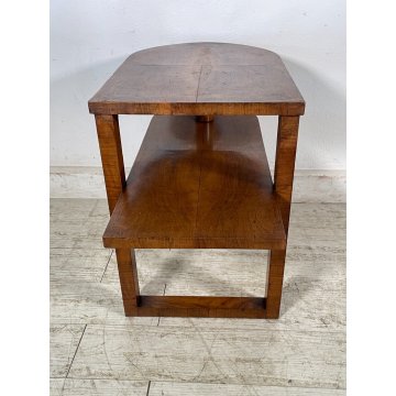 ANTICO TAVOLINO ART DECO LEGNO NOCE VINTAGE COFFE epoca 900 TAVOLO FUMO SALOTTO