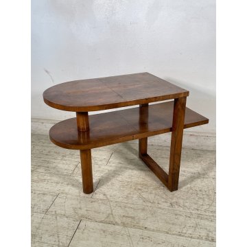 ANTICO TAVOLINO ART DECO LEGNO NOCE VINTAGE COFFE epoca 900 TAVOLO FUMO SALOTTO