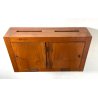ANTICA CASSETTA PORTA LETTERE POSTA LEGNO NOCE EPOCA 1900 SERRATURA BUCA ANTA