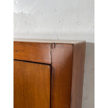 ANTICA CASSETTA PORTA LETTERE POSTA LEGNO NOCE EPOCA 1900 SERRATURA BUCA ANTA
