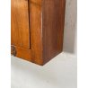 ANTICA CASSETTA PORTA LETTERE POSTA LEGNO NOCE EPOCA 1900 SERRATURA BUCA ANTA