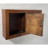 ANTICA CASSETTA PORTA LETTERE POSTA LEGNO NOCE EPOCA 1900 SERRATURA BUCA ANTA