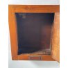 ANTICA CASSETTA PORTA LETTERE POSTA LEGNO NOCE EPOCA 1900 SERRATURA BUCA ANTA