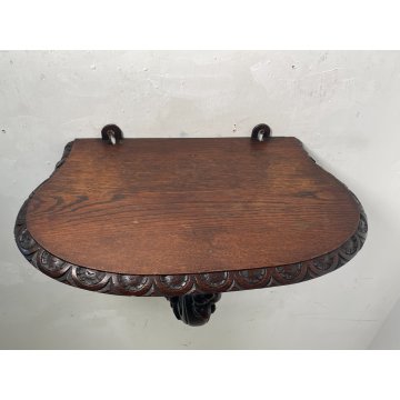 ANTICA MENSOLA CONSOLLE ETAGERE EPOC 800 NEORINASCIMENTO LEGNO ROVERE ESPOSITORE