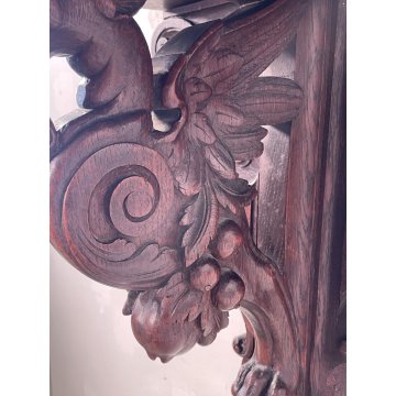 ANTICA MENSOLA CONSOLLE ETAGERE EPOC 800 NEORINASCIMENTO LEGNO ROVERE ESPOSITORE