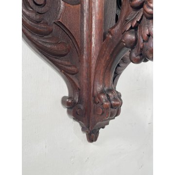 ANTICA MENSOLA CONSOLLE ETAGERE EPOC 800 NEORINASCIMENTO LEGNO ROVERE ESPOSITORE