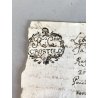 ANTICO DOCUMENTO CARTA BOLLATA REPUBBLICA CISALPINA DIPARTIMENTO Crostolo 1801