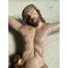ANTICO CORPUS CHRISTI CROCIFISSO LEGNO POLICROMO 47 cm/h SCULTORE XVII-XVIII sec