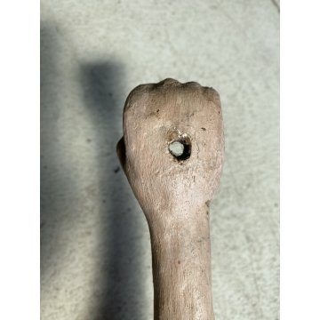ANTICO CORPUS CHRISTI CROCIFISSO LEGNO POLICROMO 47 cm/h SCULTORE XVII-XVIII sec
