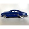 VINTAGE TIN TOY FRICTION CAR Pontiac MINISTER DELUX  BLUE  AMAR TOYS India 50's