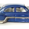 VINTAGE TIN TOY FRICTION CAR Pontiac MINISTER DELUX  BLUE  AMAR TOYS India 50's