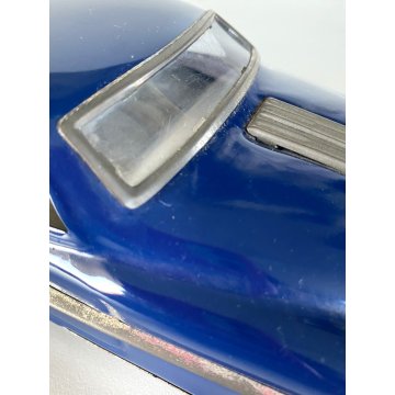 VINTAGE TIN TOY FRICTION CAR Pontiac MINISTER DELUX  BLUE  AMAR TOYS India 50's
