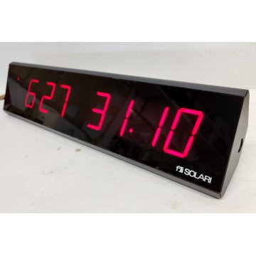 F.lli Solari OROLOGIO DIGITALE INDUSTRIALE Banca Ufficio Magazzino VINTAGE CLOCK