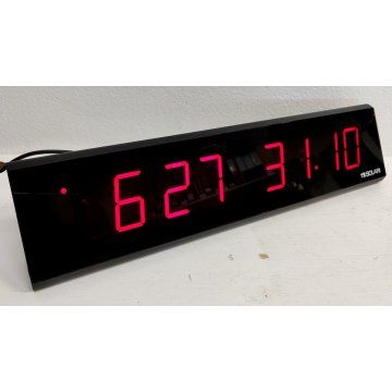 F.lli Solari OROLOGIO DIGITALE INDUSTRIALE Banca Ufficio Magazzino VINTAGE CLOCK