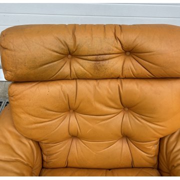COPPIA POLTRONA LETTURA Afra & Tobia Scarpa "Coronado" B&B SOFA ARMCHAIR ANNI 70