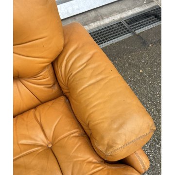 COPPIA POLTRONA LETTURA Afra & Tobia Scarpa "Coronado" B&B SOFA ARMCHAIR ANNI 70