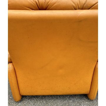 COPPIA POLTRONA LETTURA Afra & Tobia Scarpa "Coronado" B&B SOFA ARMCHAIR ANNI 70