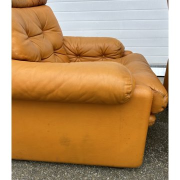 COPPIA POLTRONA LETTURA Afra & Tobia Scarpa "Coronado" B&B SOFA ARMCHAIR ANNI 70