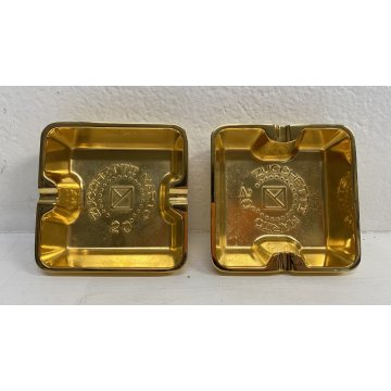 COPPIA POSACENERE PUBBLICITARIO OTTONE Zucchetti Mario SCATOLA ANNI 80 ASHTRAY