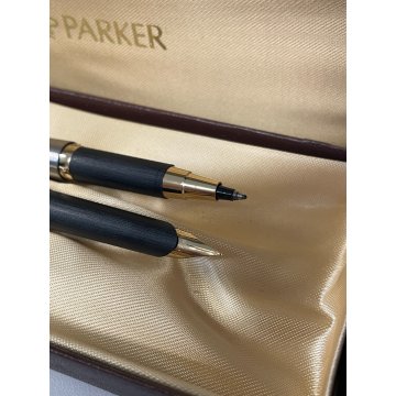 LOTTO 8 PENNE PARKER STILOGRAFICA SCATOLA SFERA FOUNTAIN PEN BALLPOINT oro 18 kr