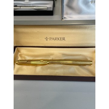 LOTTO 8 PENNE PARKER STILOGRAFICA SCATOLA SFERA FOUNTAIN PEN BALLPOINT oro 18 kr