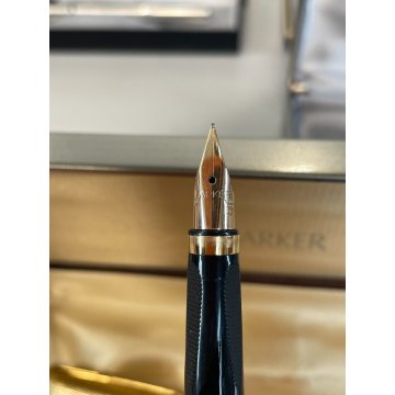 LOTTO 8 PENNE PARKER STILOGRAFICA SCATOLA SFERA FOUNTAIN PEN BALLPOINT oro 18 kr