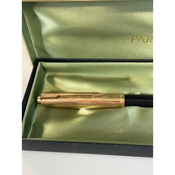 LOTTO 8 PENNE PARKER STILOGRAFICA SCATOLA SFERA FOUNTAIN PEN BALLPOINT oro 18 kr