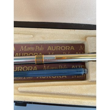 LOTTO 3 AURORA PENNE STILOGRAFICHE SCATOLE FOUNTAIN PEN oro 18 kr 88 301 98