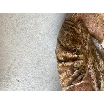 ANTICO CORPUS CHRISTI CRISTO CROCIFISSO 77 cm/h LEGNO POLICROMO ARTE SACRA '600
