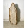 ANTICA SCULTURA SANTA MONACA DRAGO LEGNO SCOLPITO DIPINTO DORATO 102 cm/h '600