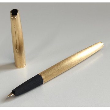 PENNA STILOGRAFICA Aurora 98 dorata ANNI 70 Plume VINTAGE GOLDEN FOUNTAIN PEN