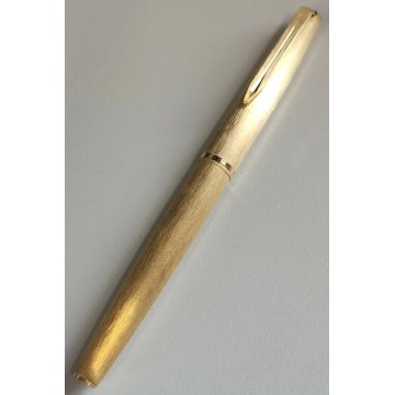 PENNA STILOGRAFICA Aurora 98 dorata ANNI 70 Plume VINTAGE GOLDEN FOUNTAIN PEN