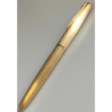 PENNA STILOGRAFICA Aurora 98 dorata ANNI 70 Plume VINTAGE GOLDEN FOUNTAIN PEN