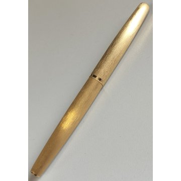 PENNA STILOGRAFICA Aurora 98 dorata ANNI 70 Plume VINTAGE GOLDEN FOUNTAIN PEN