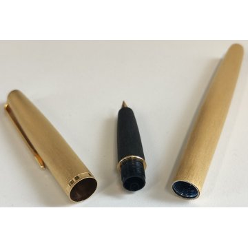 PENNA STILOGRAFICA Aurora 98 dorata ANNI 70 Plume VINTAGE GOLDEN FOUNTAIN PEN