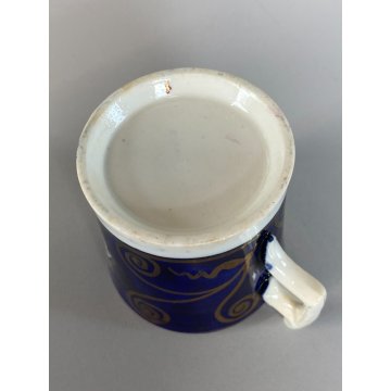 RARO ANTICO LOTTO TAZZINE CAFFE 7 Pz. DECORO ISTORIATO CHINOISERIE XVIII/XIX sec