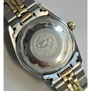 OROLOGIO POLSO LUSSO Philip Watch Caribbean PHILMATIC ACCIAIO ORO Wrist Watch