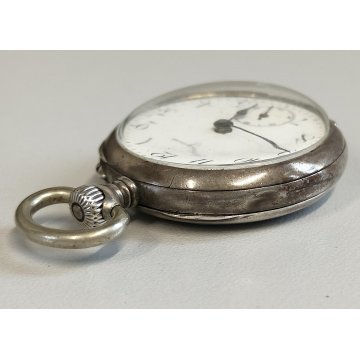 ANTICO OROLOGIO TASCA Longines ARGENTO 800 epoca 1900 OLD SILVER POCKET WATCH