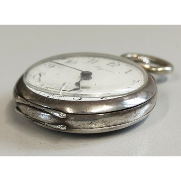 ANTICO OROLOGIO TASCA Longines ARGENTO 800 epoca 1900 OLD SILVER POCKET WATCH